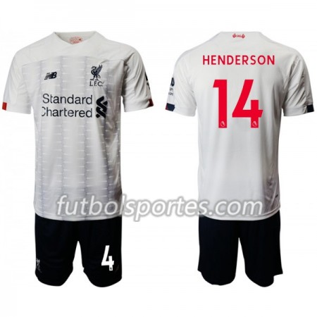 Camisetas Niños Liverpool Jordan Henderson 14 Segunda Equipacion 2019/2020